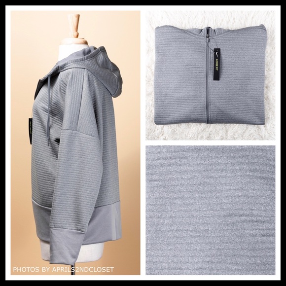 NIKE HOODIE GREY HOODED UTILITY ACTIVE JACKET A2C - Picture 6 of 8